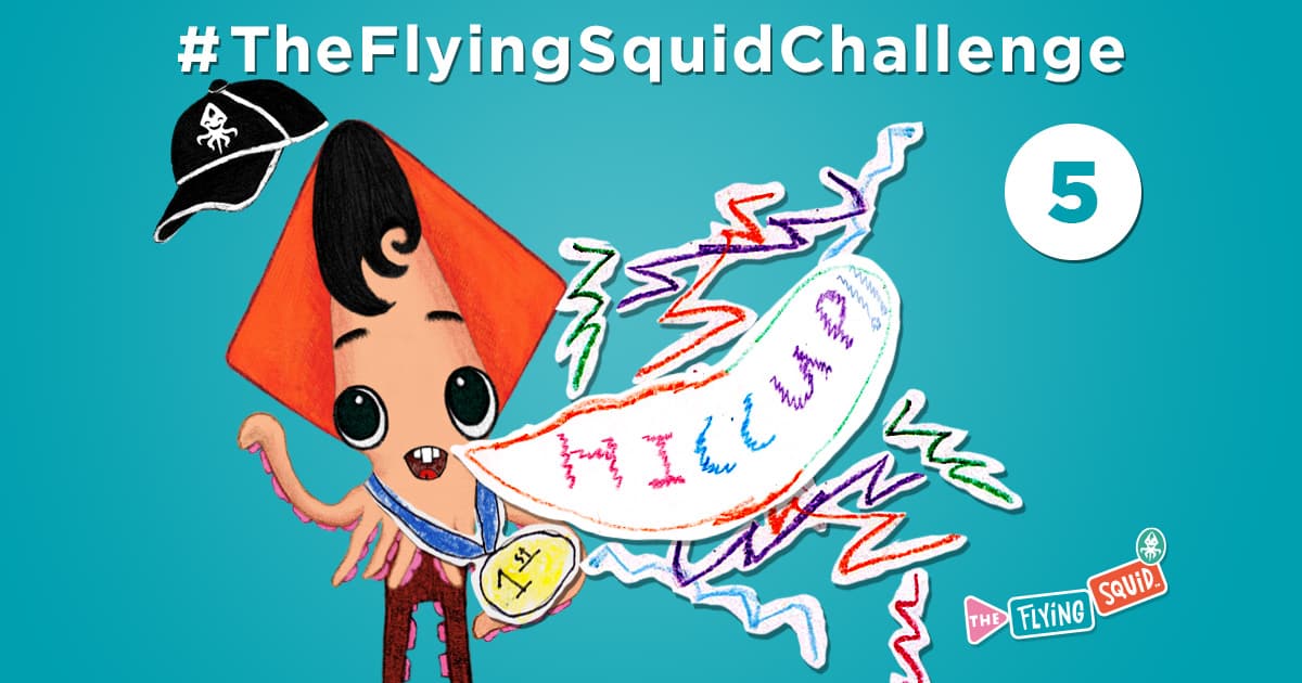 The flying Squid is playing fun activities to do with kids, in this case a game called Hiccup Olimpiad