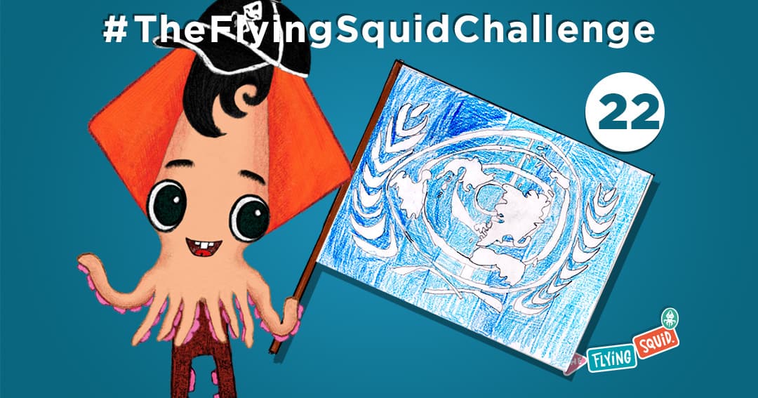 The Flying Squid is playing fun activities to do with kids, in this case playing a game called the UN